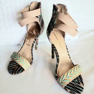 Chinese Laundry Aztec Print Heels